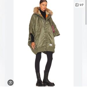 Alpha Industries Olive Green Poncho